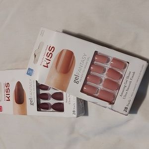 4 boxes Gel Nails..3 KISS Gel Fantasy Press on Nails +1